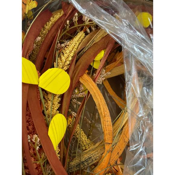 Beautiful Thanksgiving Fall Door Wreath - Picture 2 of 3